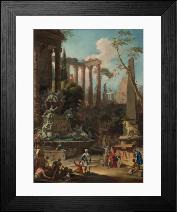 Framed Print : Memorial to Admiral Sir Clowdisley Shovell, 1725. Creators: Sebastiano Ricci, Marco Ricci Framed Print : Memorial to Admiral Sir Clowdisley Shovell, 1725. Creators: Sebastiano Ricci, Marco Ricci