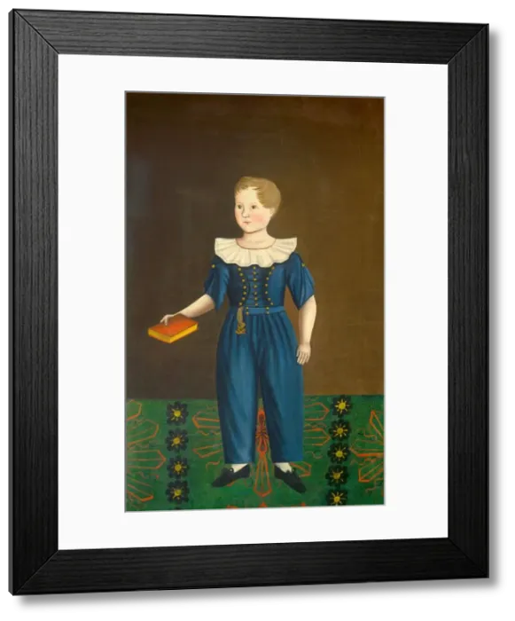 Framed Print : Boy in Blue, c. 1820 / 1830. Creator: Unknown Framed Print : Boy in Blue, c. 1820 / 1830. Creator: Unknown