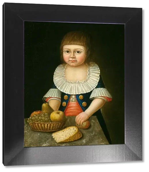 Boy with a Basket of Fruit, c. 1790. Creator: Unknown