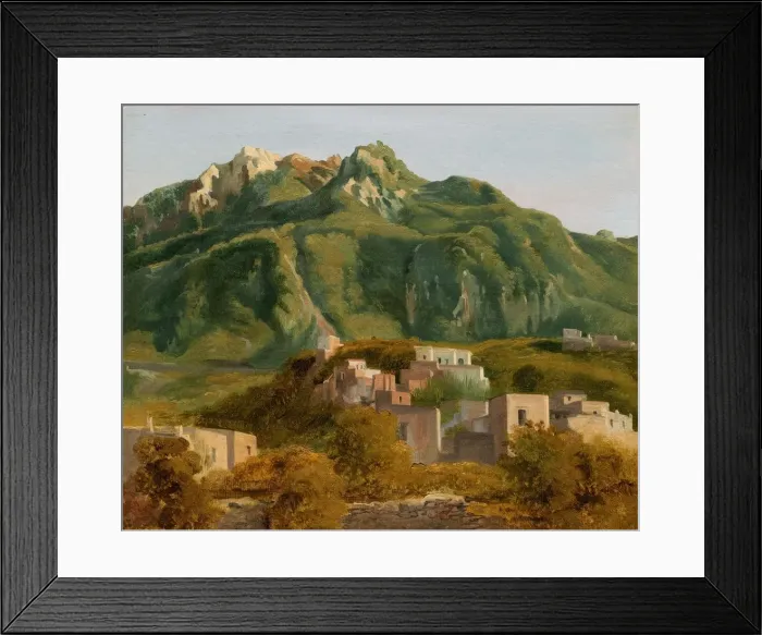 Framed Print : Village on the Island of Ischia, c. 1826. Creator: Sé Framed Print : Village on the Island of Ischia, c. 1826. Creator: Sé
