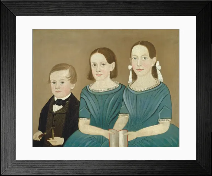 Framed Print : The Younger Generation, c. 1850. Creator: Sturtevant J. Hamblin Framed Print : The Younger Generation, c. 1850. Creator: Sturtevant J. Hamblin