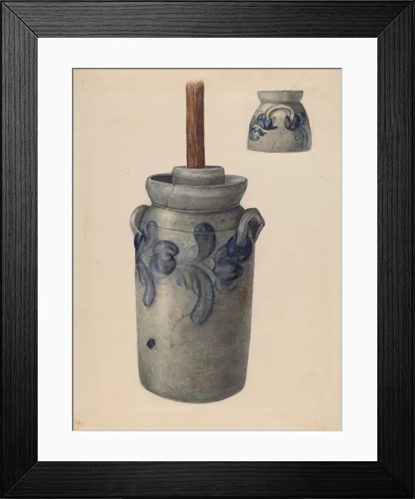 Framed Print : Churn, c. 1940. Creator: Unknown Framed Print : Churn, c. 1940. Creator: Unknown