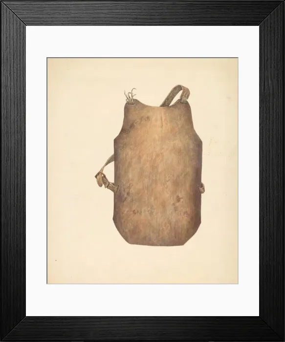 Framed Print : Iron Breast Plate, 1935 / 1942. Creator: Unknown Framed Print : Iron Breast Plate, 1935 / 1942. Creator: Unknown