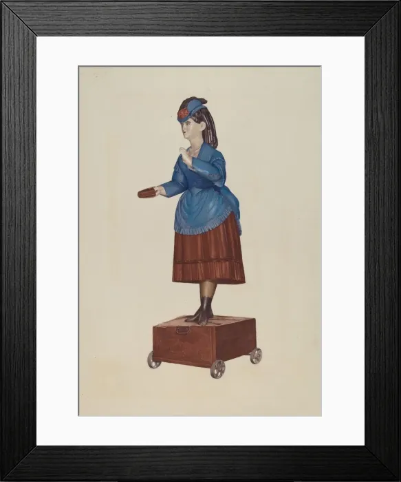 Framed Print : Cigar Store Figure, 1935 / 1942. Creator: Unknown Framed Print : Cigar Store Figure, 1935 / 1942. Creator: Unknown