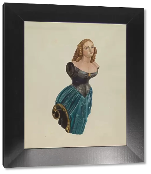 Figurehead: 'Jenny Lind', 1935  /  1942. Creator: Unknown