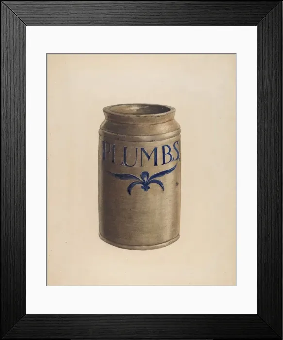 Framed Print : Jar, c. 1936. Creator: Unknown Framed Print : Jar, c. 1936. Creator: Unknown