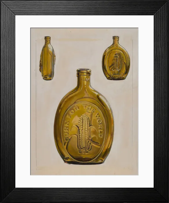 Framed Print : Flask, 1935 / 1942. Creator: Unknown Framed Print : Flask, 1935 / 1942. Creator: Unknown