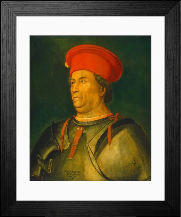 Framed Print : Francesco Sforza, probably c. 1480 / 1500. Creator: Unknown Framed Print : Francesco Sforza, probably c. 1480 / 1500. Creator: Unknown