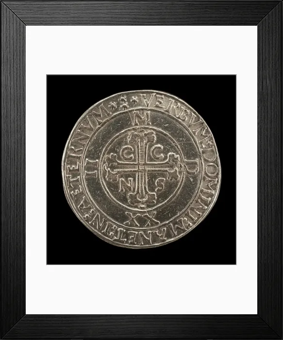 Framed Print : Cross within a Circle [reverse], 1522. Creator: Unknown