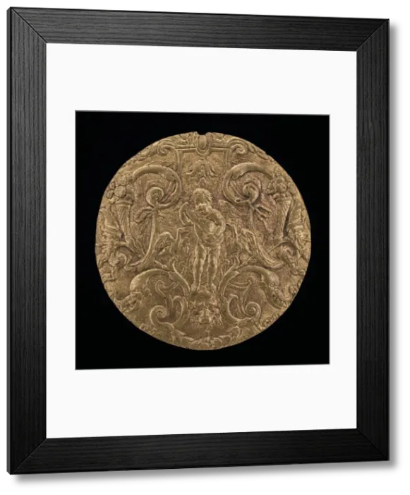 Framed Print : Cupid Playing on the Lute, second quarter 16th century. Creator: Unknown Framed Print : Cupid Playing on the Lute, second quarter 16th century. Creator: Unknown
