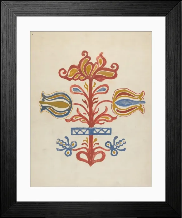 Framed Print : Design from Proposed Portfolio, 1935 / 1942. Creator: Unknown Framed Print : Design from Proposed Portfolio, 1935 / 1942. Creator: Unknown
