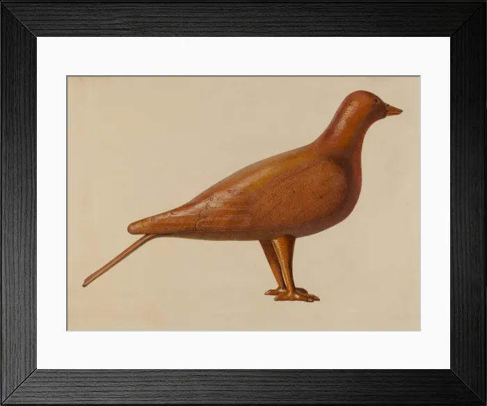 Framed Print : Dove Decoy, 1935 / 1942. Creator: Unknown Framed Print : Dove Decoy, 1935 / 1942. Creator: Unknown