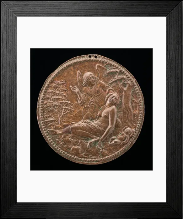 Framed Print : Hagar(?) and the Angel, late 16th century. Creator: Unknown Framed Print : Hagar(?) and the Angel, late 16th century. Creator: Unknown