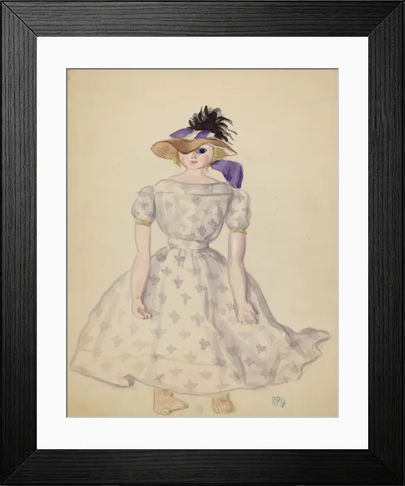 Framed Print : Doll, 1935 / 1942. Creator: Unknown Framed Print : Doll, 1935 / 1942. Creator: Unknown