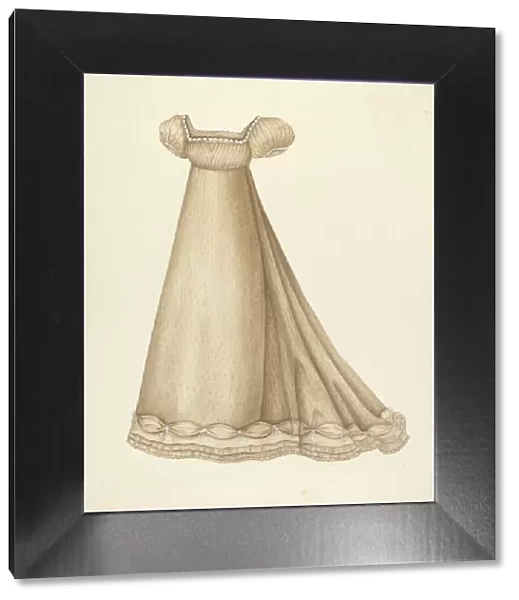 Empire Wedding Dress, 1935  /  1942. Creator: Unknown