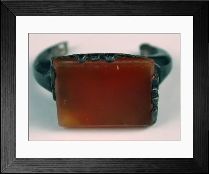 Framed Print : Ring, Iran, 9th-11th century. Creator: Unknown Framed Print : Ring, Iran, 9th-11th century. Creator: Unknown