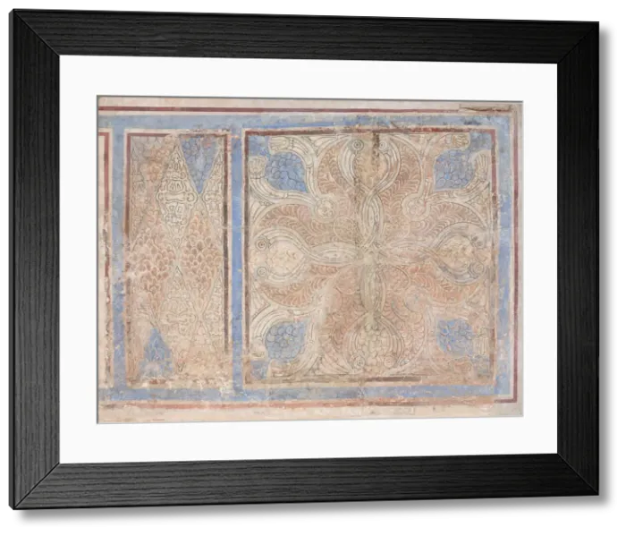 Framed Print : Painted Dado Panels, Iran, 9th century. Creator: Unknown Framed Print : Painted Dado Panels, Iran, 9th century. Creator: Unknown