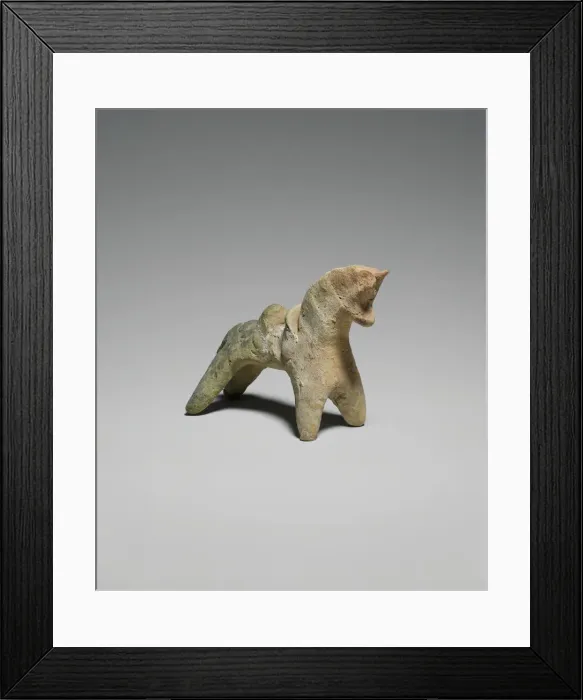 Framed Print : Horse Figurine, Iran, 9th century. Creator: Unknown Framed Print : Horse Figurine, Iran, 9th century. Creator: Unknown