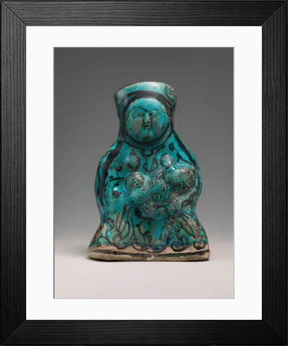 Framed Print : Molded Vessel in the Form of a Mother and Child, Iran, 12th-13th century Framed Print : Molded Vessel in the Form of a Mother and Child, Iran, 12th-13th century