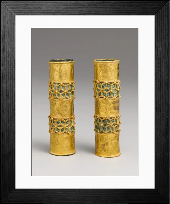 Framed Print : Hair Ornament, One of a Pair, Iran, 12th-13th century. Creator: Unknown Framed Print : Hair Ornament, One of a Pair, Iran, 12th-13th century. Creator: Unknown