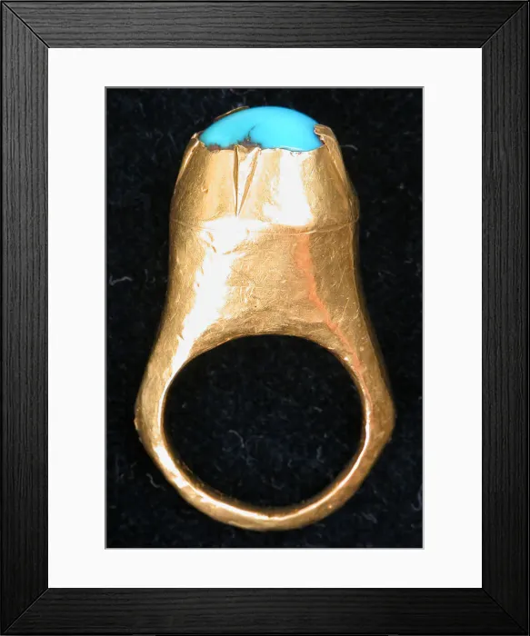 Framed Print : Ring, Iran, 11th-12th century. Creator: Unknown Framed Print : Ring, Iran, 11th-12th century. Creator: Unknown