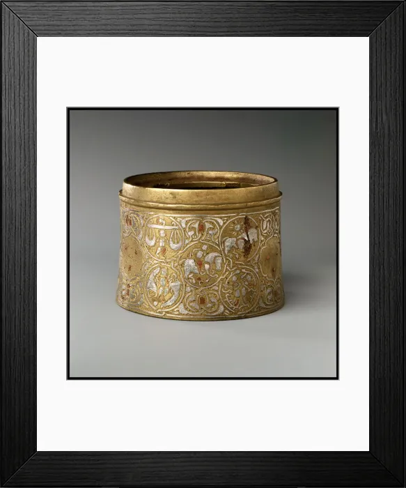 Framed Print : Inkwell with Twelve Zodiac Medallions, Iran, late 12th-early 13th century Framed Print : Inkwell with Twelve Zodiac Medallions, Iran, late 12th-early 13th century