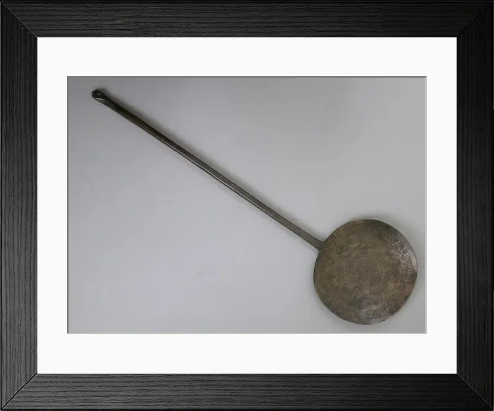 Framed Print : Long-Handled Spoon Inscribed in Arabic with Good Wishes, Iran, 11th century Framed Print : Long-Handled Spoon Inscribed in Arabic with Good Wishes, Iran, 11th century