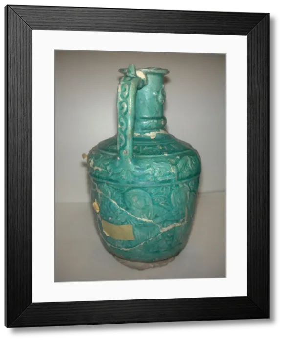 Framed Print : Ewer with Molded Inscriptions, Animals and Dancers, Iran Framed Print : Ewer with Molded Inscriptions, Animals and Dancers, Iran