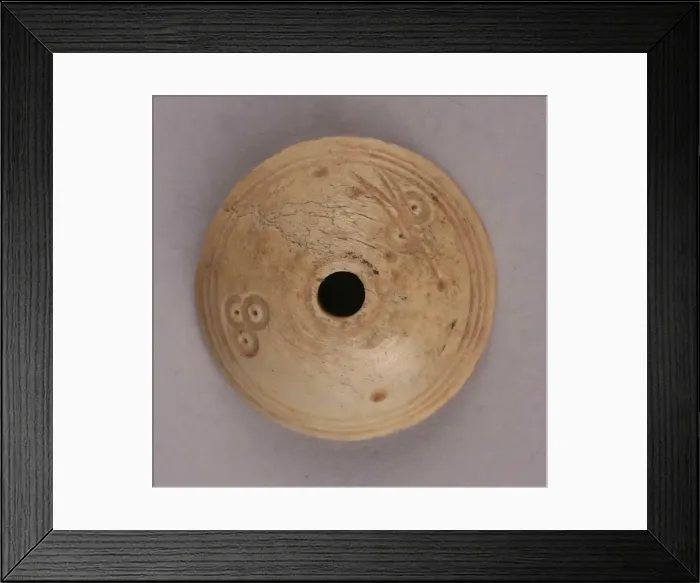 Framed Print : Spindle Whorl, Iran, 9th-10th century. Creator: Unknown Framed Print : Spindle Whorl, Iran, 9th-10th century. Creator: Unknown