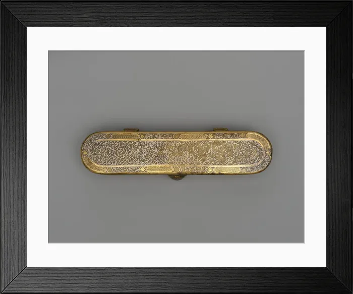 Framed Print : Inscribed Pen Box, Iran, 15th century. Creator: Unknown Framed Print : Inscribed Pen Box, Iran, 15th century. Creator: Unknown