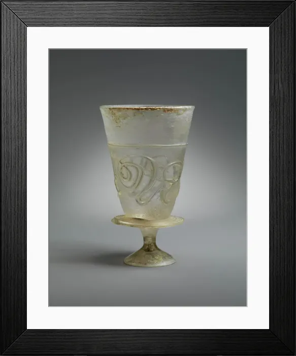 Framed Print : Goblet with Applied Decoration, Iran, 11th-early 12th century. Creator: Unknown Framed Print : Goblet with Applied Decoration, Iran, 11th-early 12th century. Creator: Unknown