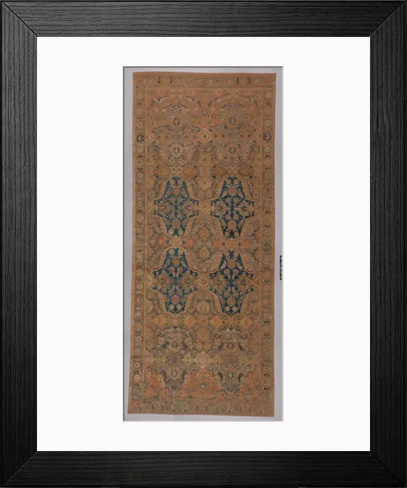 Framed Print : Polonaise Carpet, Iran, first half 17th century. Creator: Unknown Framed Print : Polonaise Carpet, Iran, first half 17th century. Creator: Unknown