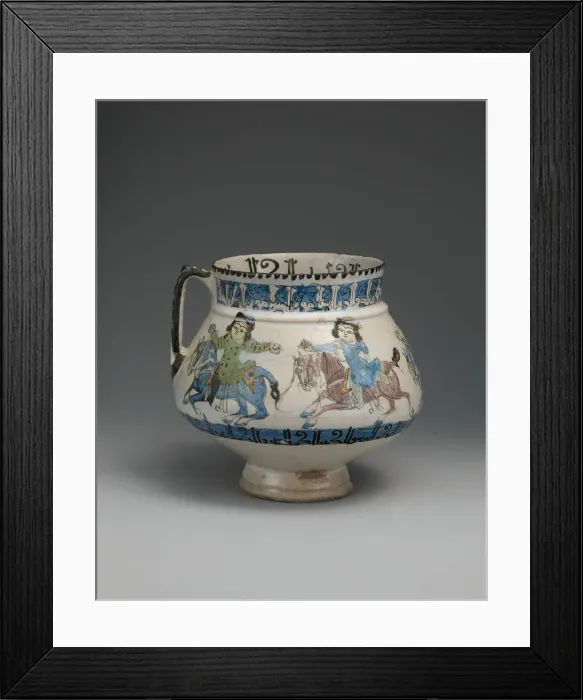 Framed Print : Ewer with Horsemen Inscribed in Arabic, Iran, 2nd half 12th-early 13th century Framed Print : Ewer with Horsemen Inscribed in Arabic, Iran, 2nd half 12th-early 13th century