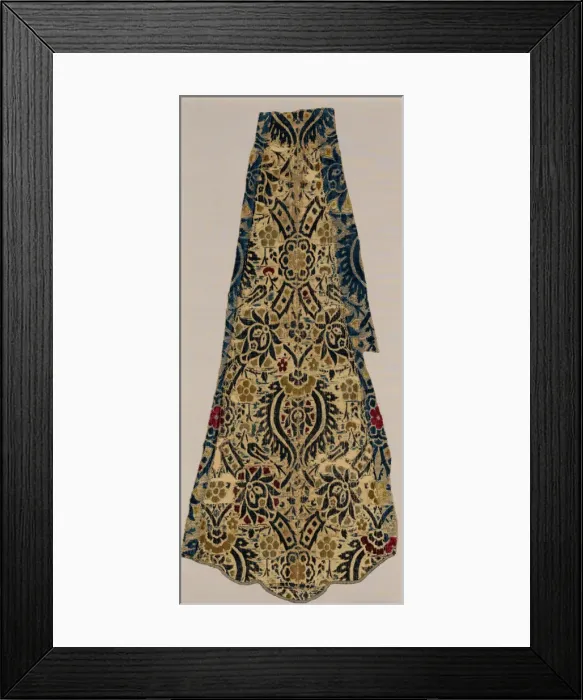 Framed Print : Textile Fragment, Iran, ca. 1540. Creator: Unknown Framed Print : Textile Fragment, Iran, ca. 1540. Creator: Unknown