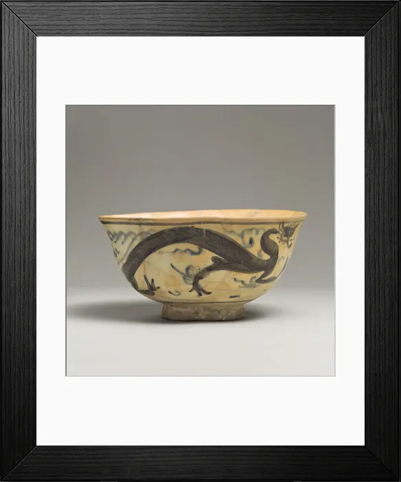 Framed Print : Bowl, Iran or Central Asia, 15th century. Creator: Unknown Framed Print : Bowl, Iran or Central Asia, 15th century. Creator: Unknown