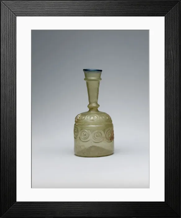 Framed Print : Bottle with Impressed Decorations, probably Iran, 10th-11th century. Creator: Unknown Framed Print : Bottle with Impressed Decorations, probably Iran, 10th-11th century. Creator: Unknown