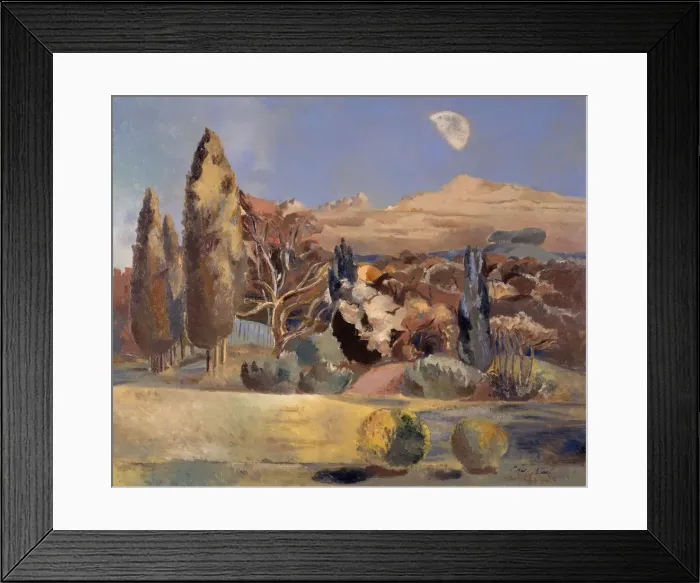Framed Print : Landscape of the Moons First Quarter, 1943. Creator: Paul Nash Framed Print : Landscape of the Moons First Quarter, 1943. Creator: Paul Nash