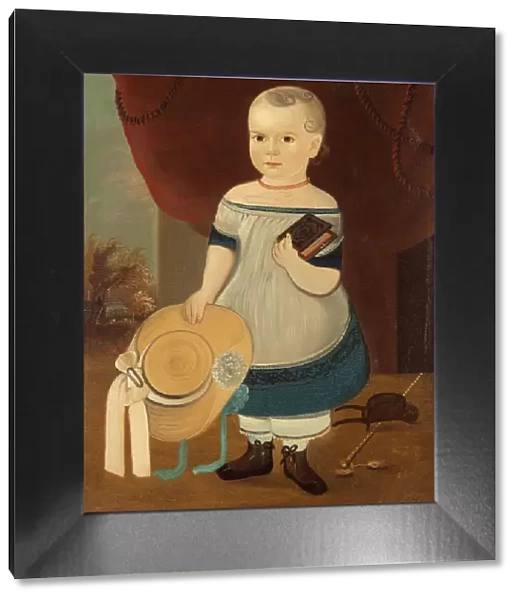 Child with Straw Hat, c. 1846  /  1873. Creator: William Matthew Prior