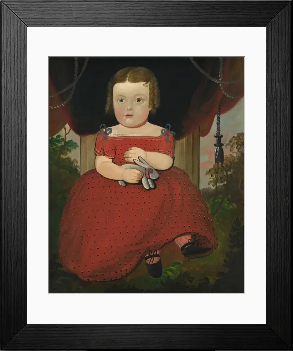Framed Print : Little Miss Fairfield, 1850. Creator: William Matthew Prior