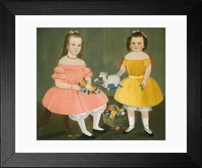 Framed Print : The Burnish Sisters, 1854. Creator: William Matthew Prior Framed Print : The Burnish Sisters, 1854. Creator: William Matthew Prior