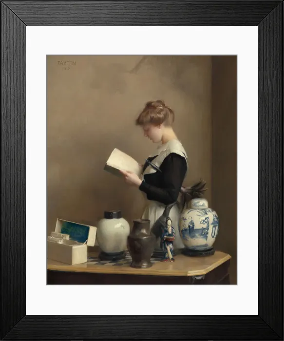 Framed Print : The House Maid, 1910. Creator: William McGregor Paxton Framed Print : The House Maid, 1910. Creator: William McGregor Paxton