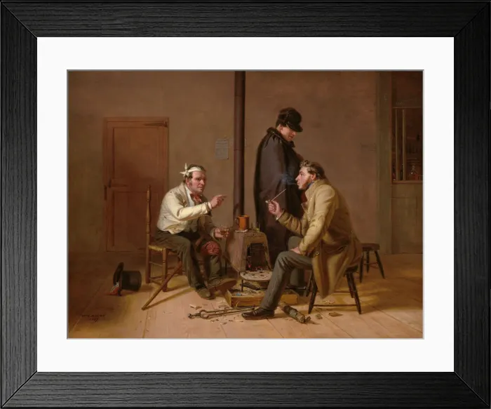 Framed Print : The Tough Story - Scene in a Country Tavern, 1837. Creator: William Sidney Mount Framed Print : The Tough Story - Scene in a Country Tavern, 1837. Creator: William Sidney Mount