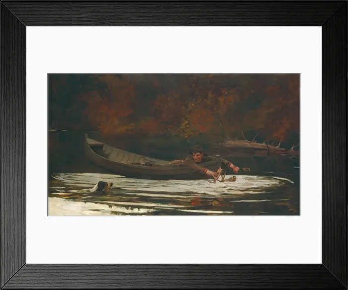 Framed Print : Hound and Hunter, 1892. Creator: Winslow Homer Framed Print : Hound and Hunter, 1892. Creator: Winslow Homer