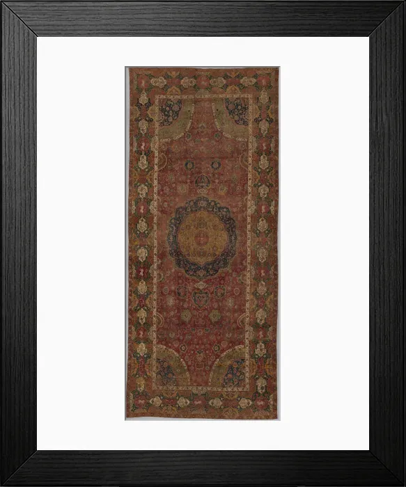 Framed Print : The Seley Carpet, Iran, late 16th century. Creator: Unknown