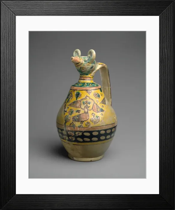 Framed Print : Animal-Spouted Pitcher, Iran, 9th-10th century. Creator: Unknown Framed Print : Animal-Spouted Pitcher, Iran, 9th-10th century. Creator: Unknown