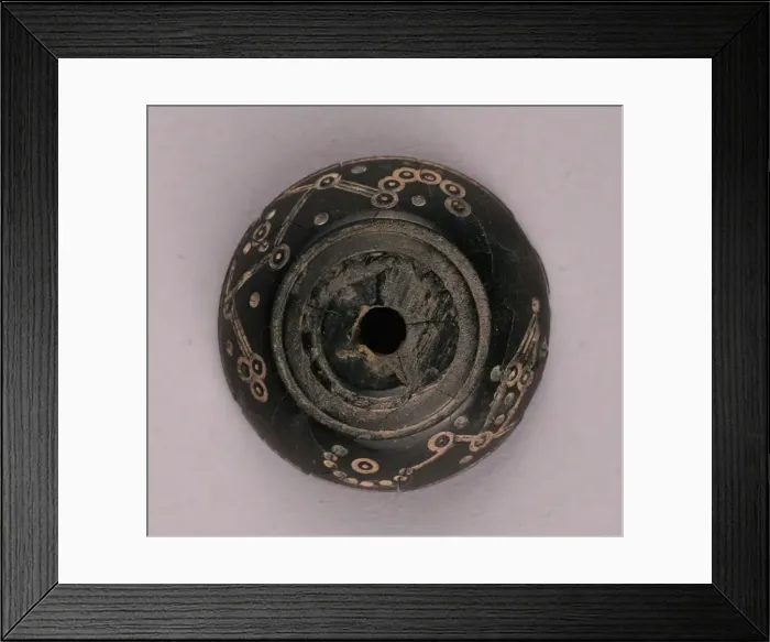 Framed Print : Button or Bead, Iran, 9th-10th century. Creator: Unknown Framed Print : Button or Bead, Iran, 9th-10th century. Creator: Unknown