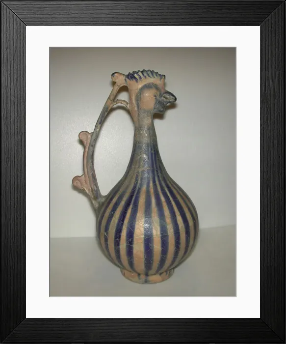 Framed Print : Rooster-headed Ewer, Iran, 13th century. Creator: Unknown Framed Print : Rooster-headed Ewer, Iran, 13th century. Creator: Unknown