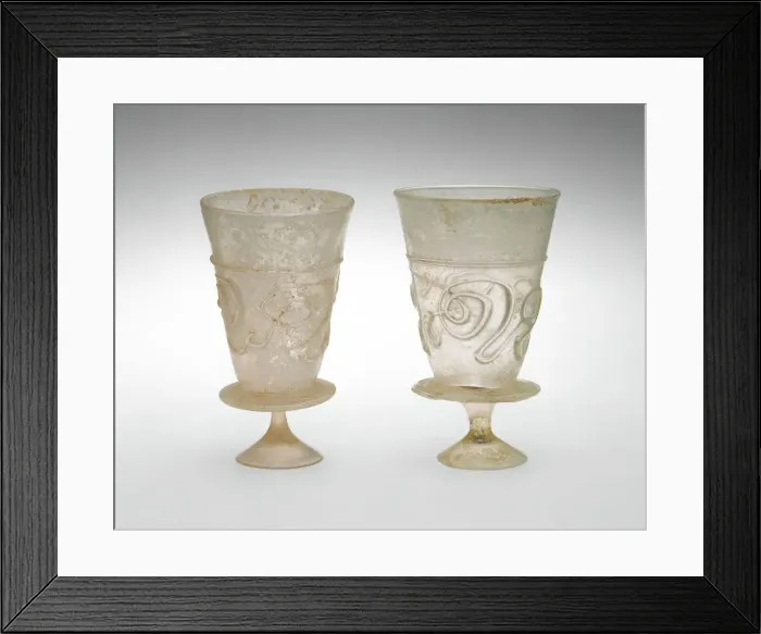 Framed Print : Goblet with Applied Decoration, Iran, 11th-early 12th century. Creator: Unknown Framed Print : Goblet with Applied Decoration, Iran, 11th-early 12th century. Creator: Unknown
