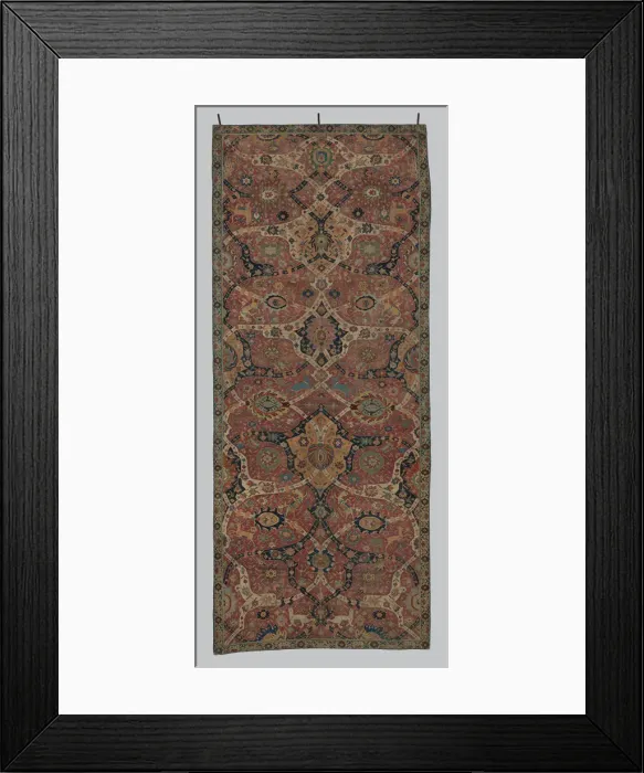 Framed Print : Carpet, Iran, early 17th century. Creator: Unknown Framed Print : Carpet, Iran, early 17th century. Creator: Unknown