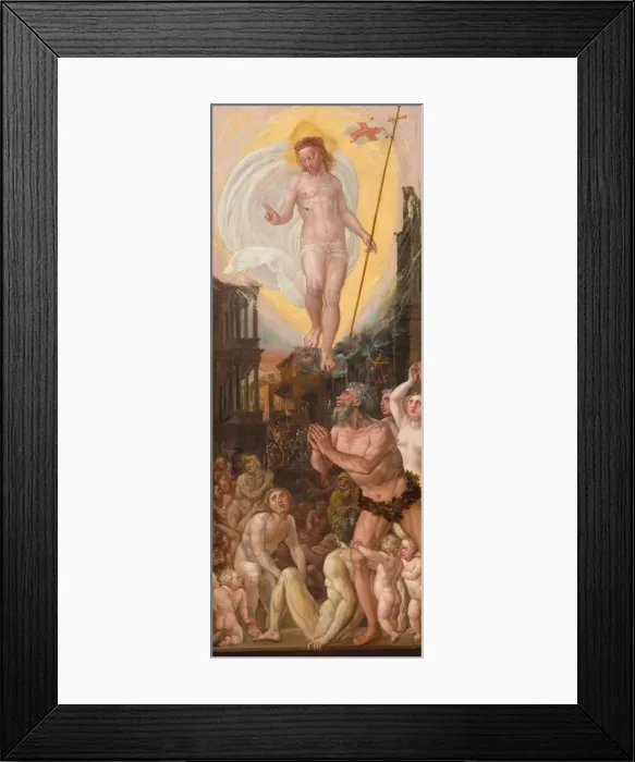 Framed Print : Christ in Limbo, c. 1550 / 1575. Creator: Workshop of Hans Mielich Framed Print : Christ in Limbo, c. 1550 / 1575. Creator: Workshop of Hans Mielich
